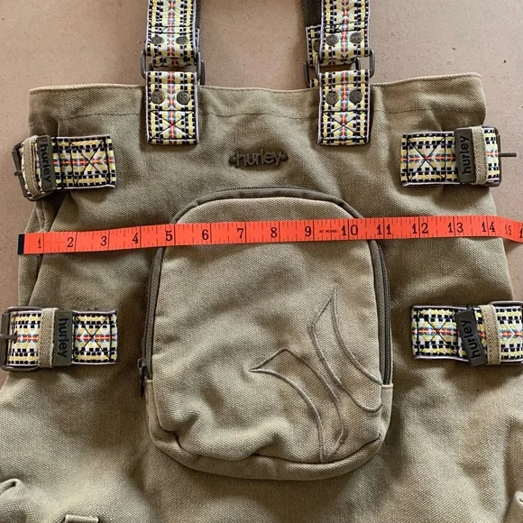 Hurley medium canvas tote with embroidered handles - Picture 12 of 14